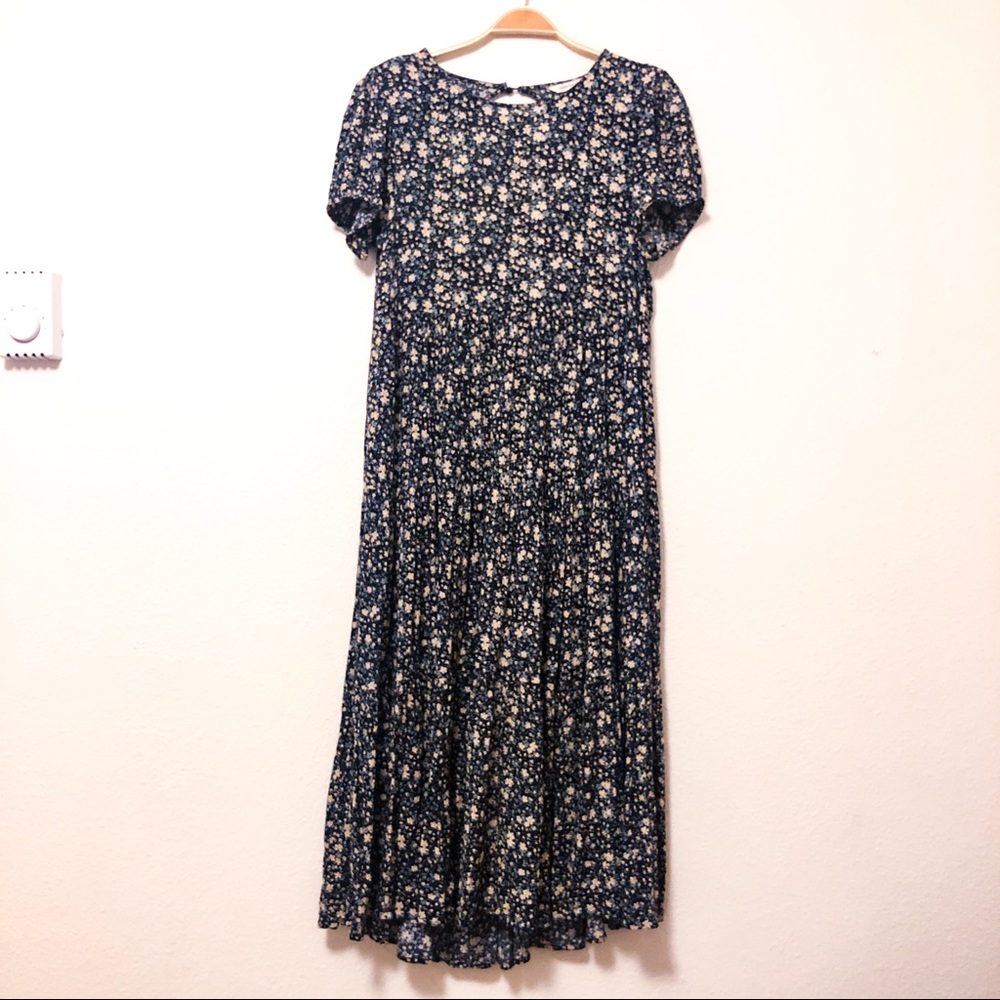 AE Short Sleeve Floral Midi dress